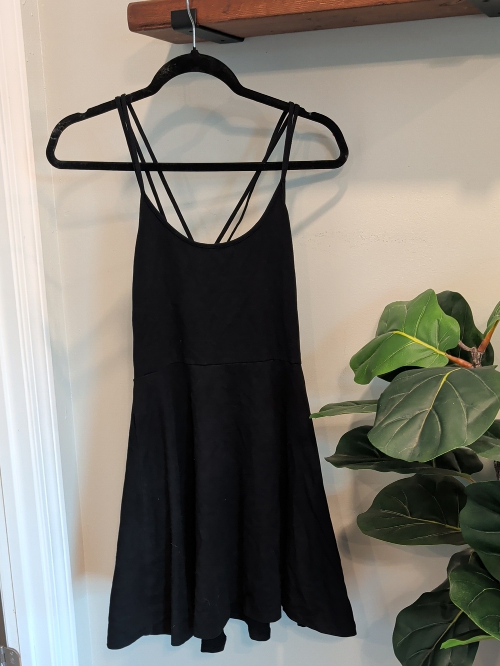 Express Black Strappy Mini Dress
